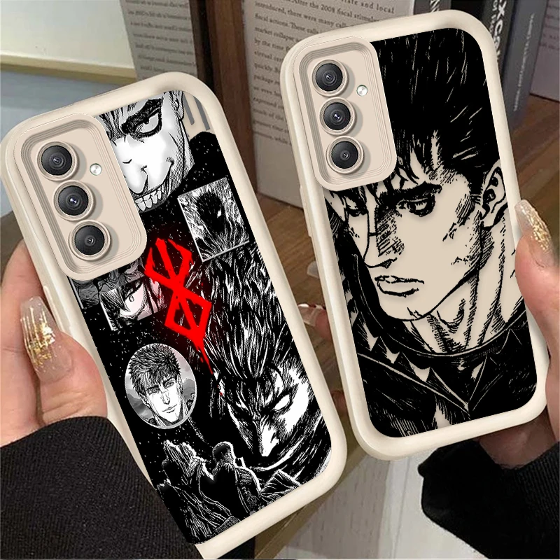 Berserk Guts Anime Phone Case for Samsung Galaxy A54 A05 A05S A34 A24 A14 A53 A33 A23 A13 A52 A52S A32 A22 A12 A71 A51 A31 A50