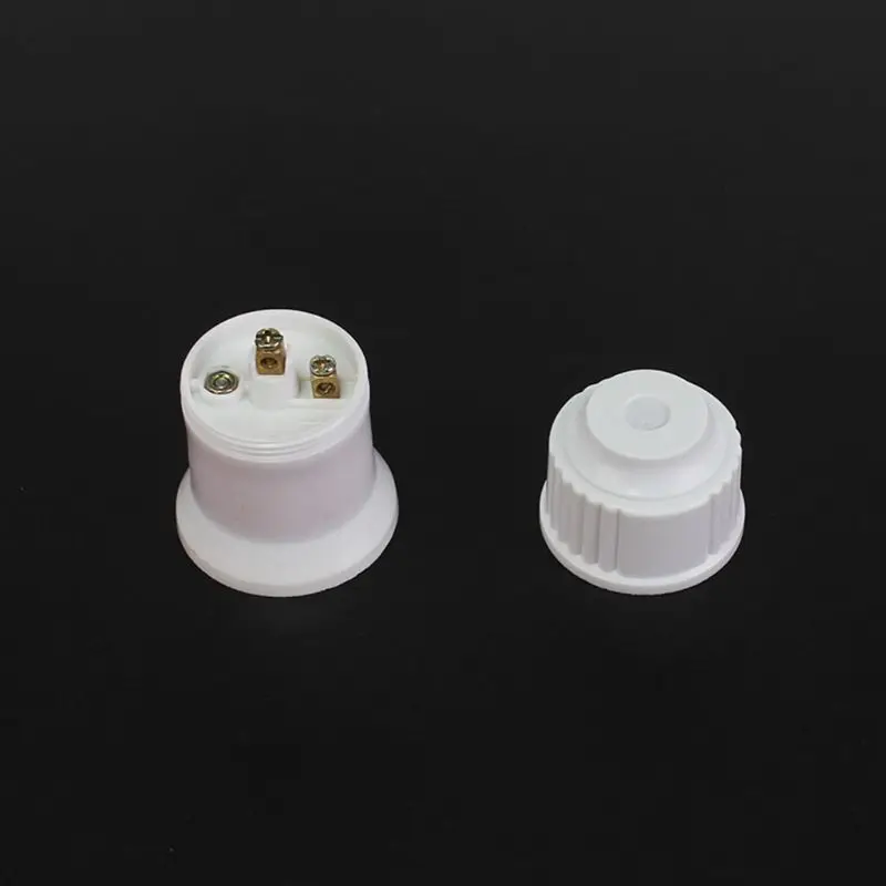 E27 Plastic Hanging Lamp Thread Base Screw Light Bulb Ceramics Socket Holder Fla Dropshipping