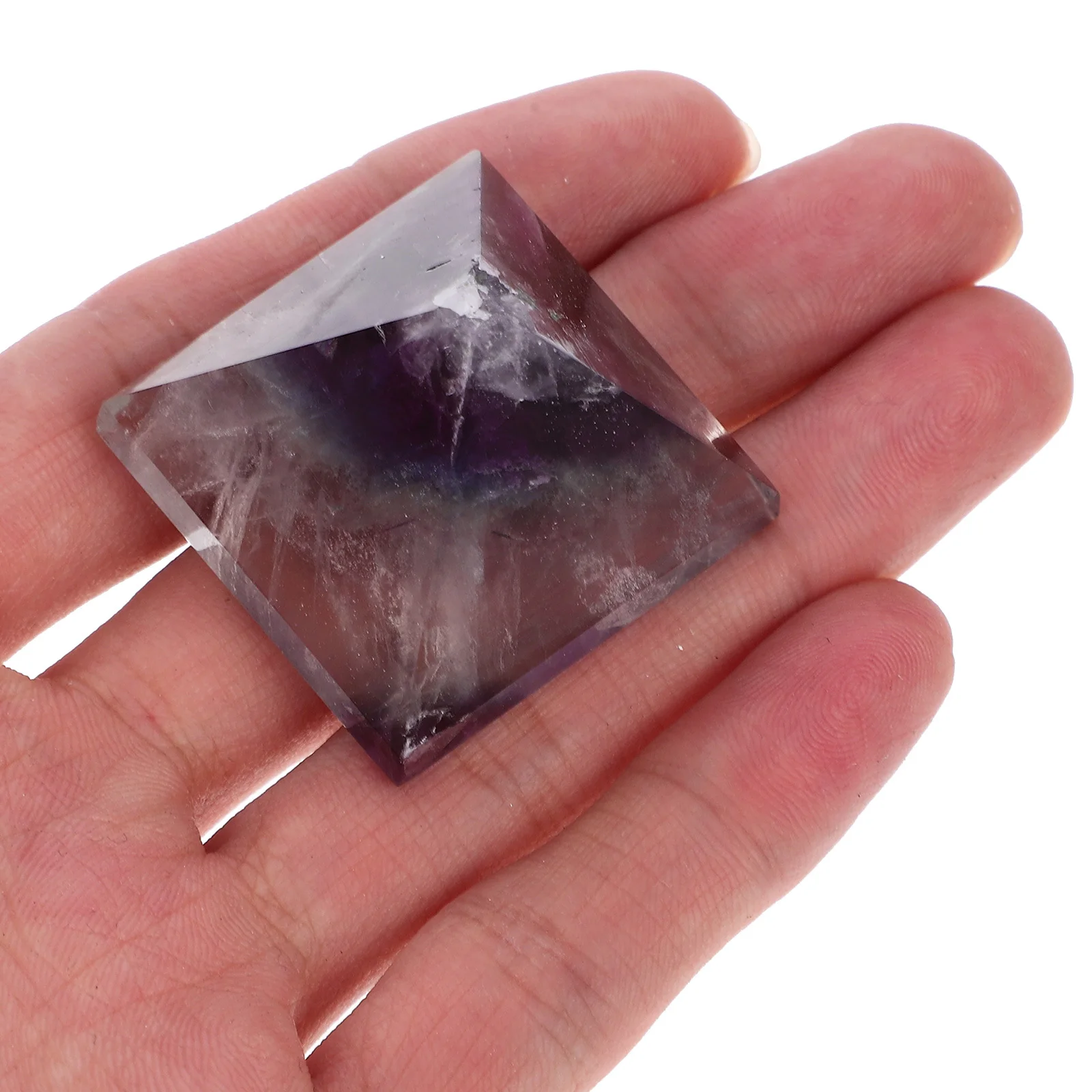 

Egyptian Pyramid Decor Delicate Crystal Stone Ornament Wear-Resistant Natural Pyramid Creative Home Office Desktop Decor