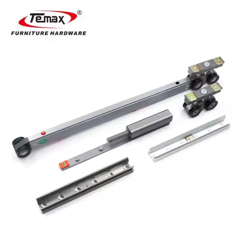 STLF  M75G Hot Push Open Double Soft Close Pocket Sliding Door Roller  for Furniture Accessories