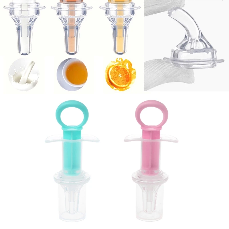 Baby kids smart medicine dispenser Needle Feeder Squeeze Medicine Dropper Pacifier Dispenser JuceFeeding Utensils BabyAccessorie