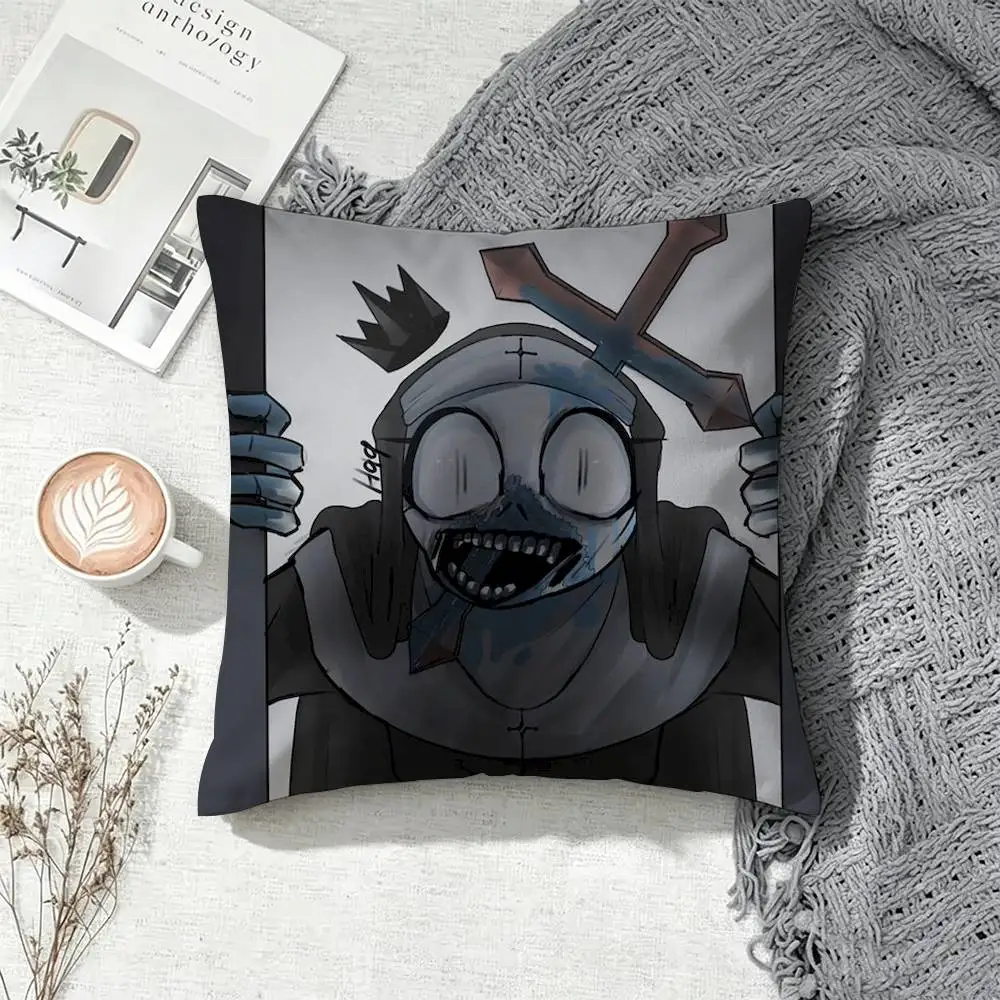 FNF Mid-Fight Masses Taki  Square Double-Sided Printed Pillow Case Sofa Cushion Cover Bedroom Bedside Decor