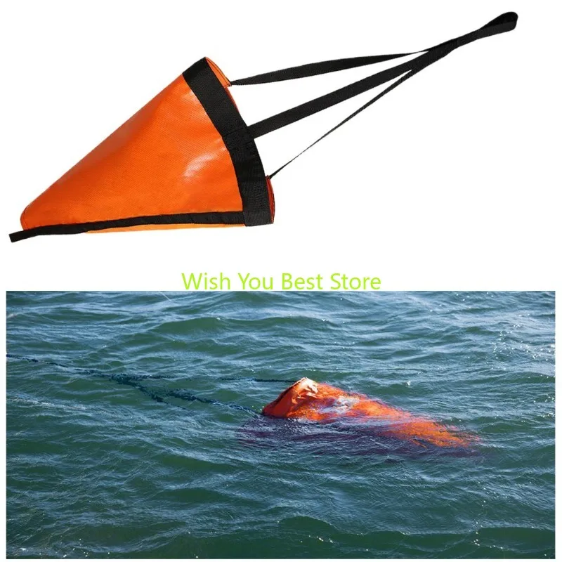 PVC traction anchor fishing anchor rope sea anchor drift brake float set leather rowing rubber boat