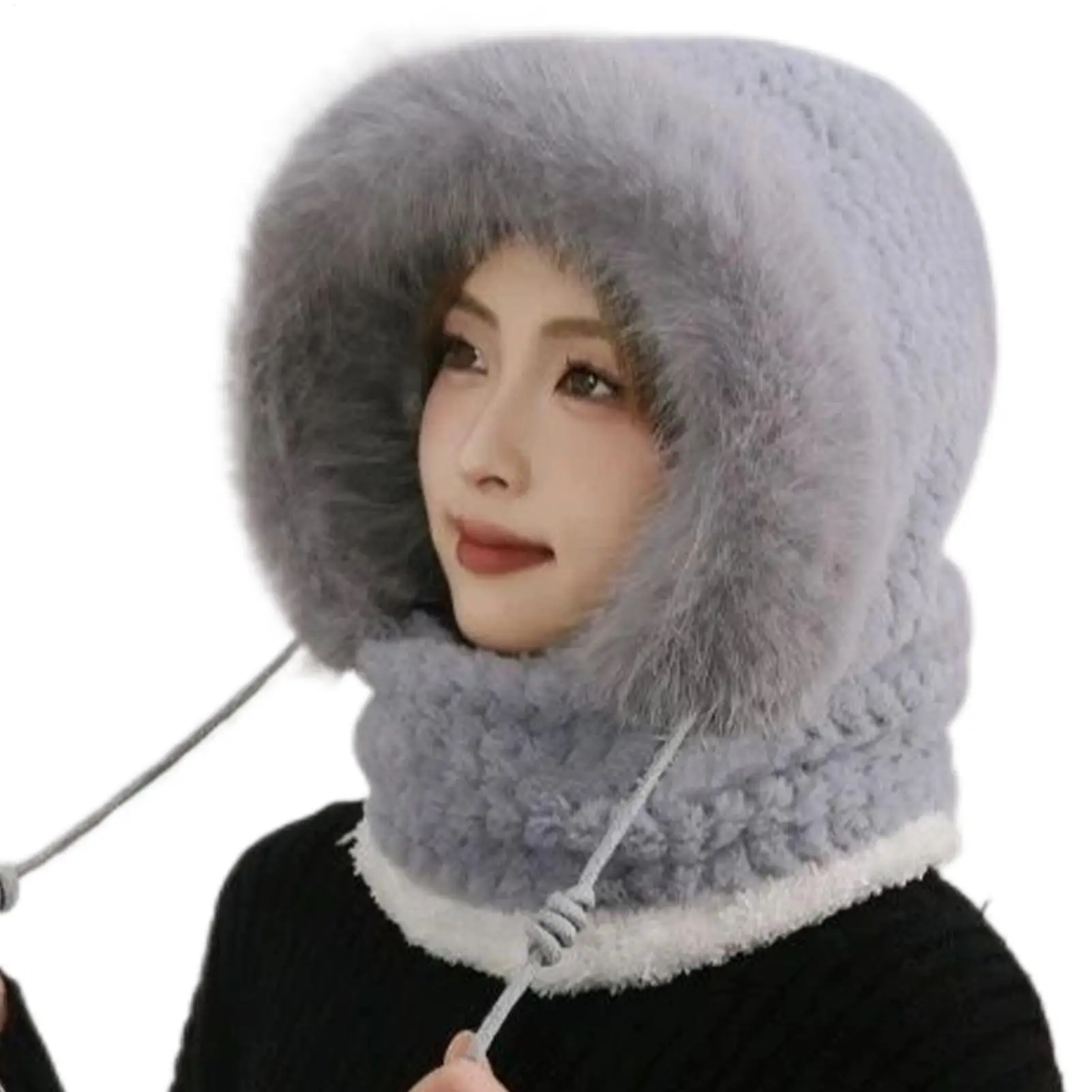 

Русская зимняя шапка, женские шапки на зиму, регулируемый ветрозащитный головной убор с защитой ушей для альпинизма, пешего туризма, бега