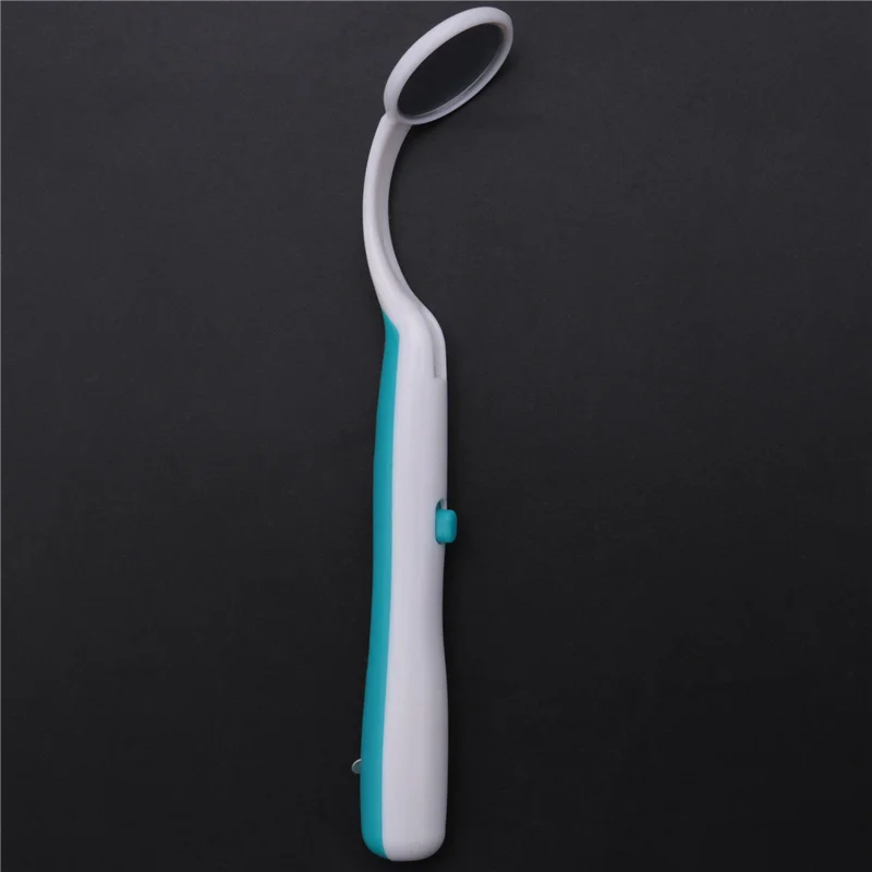 EIEI 3 قطع مصباح ليد الأسنان مرآة الفم السوبر مشرق الفم مرآة مضيئة العناية بالأسنان أداة آلة نظافة الفم الأزرق