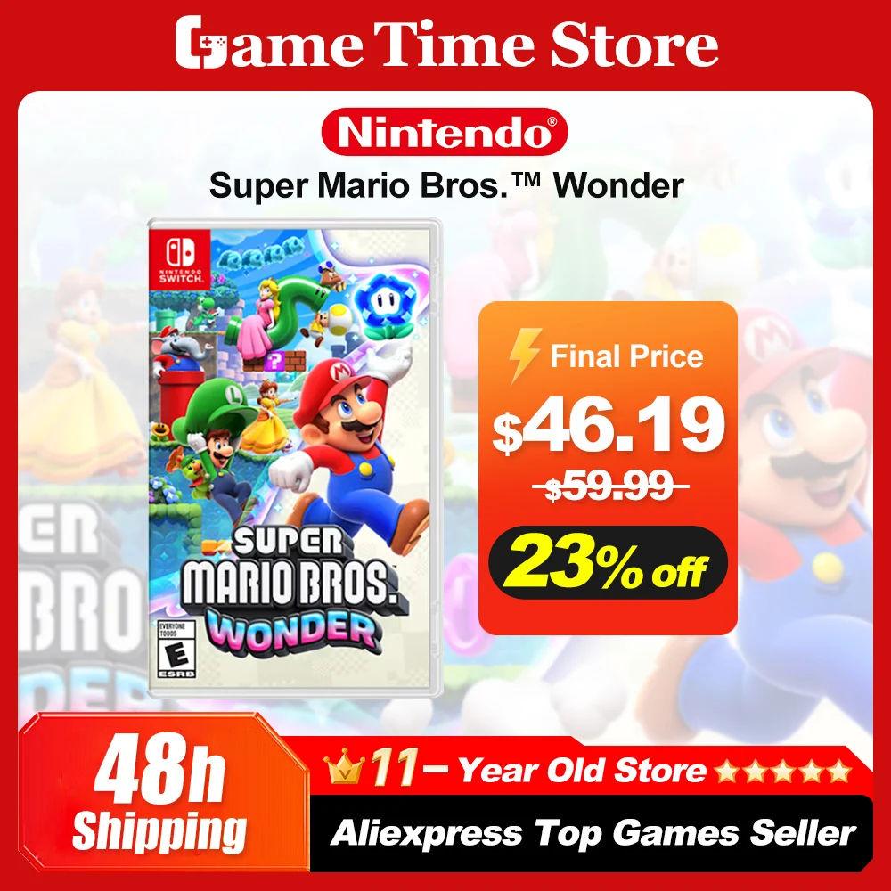 Super Mario Bros. Wonder Offerte di giochi per Nintendo Switch Scheda di gioco fisica originale al 100% per console di gioco Nintendo Switch OLED Lite