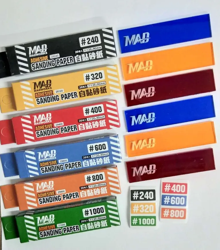 

Наждачная бумага самоклеящаяся низковязкая клейкая подложка полировальная доска MADWORKS инструменты для изготовления моделей