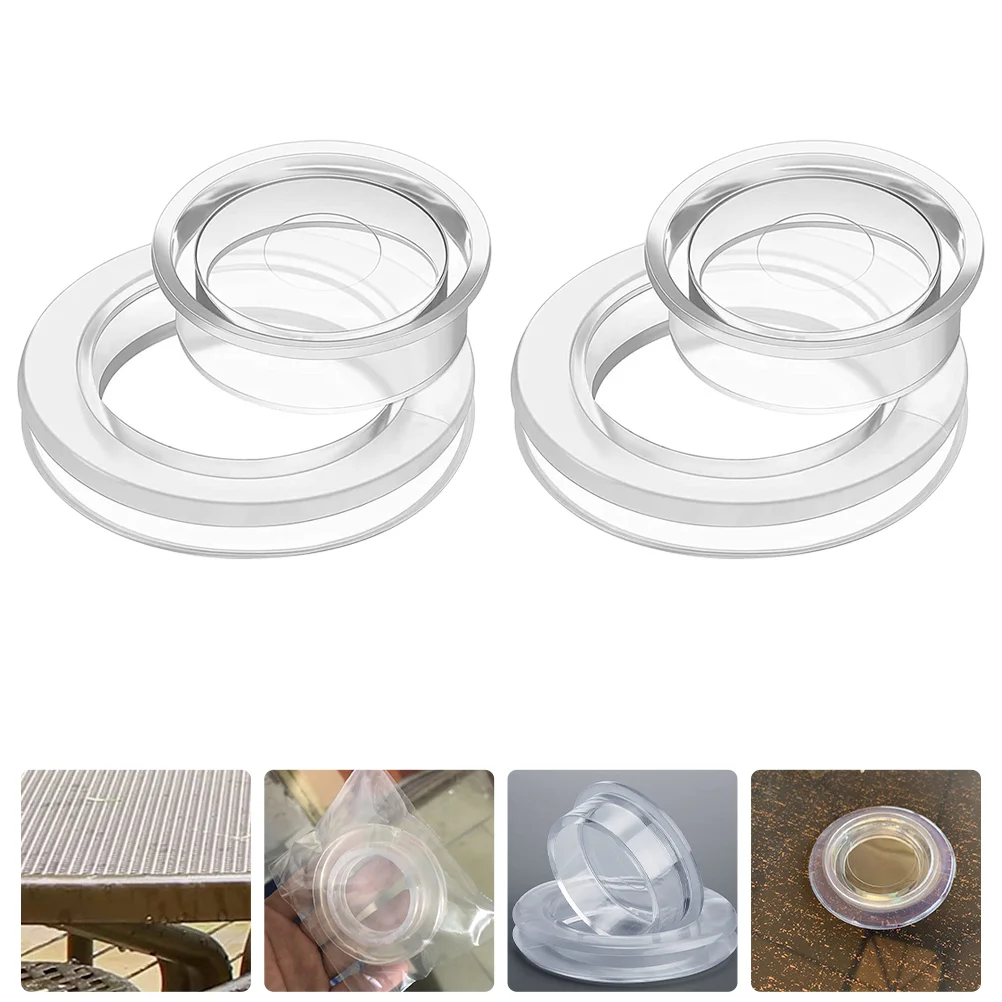 

2 Sets Beach Patio Table Umbrella Ring Umbrella Hole Cover Table Ring Replace with Hat Silicone Caps Kit Outdoor Supplies