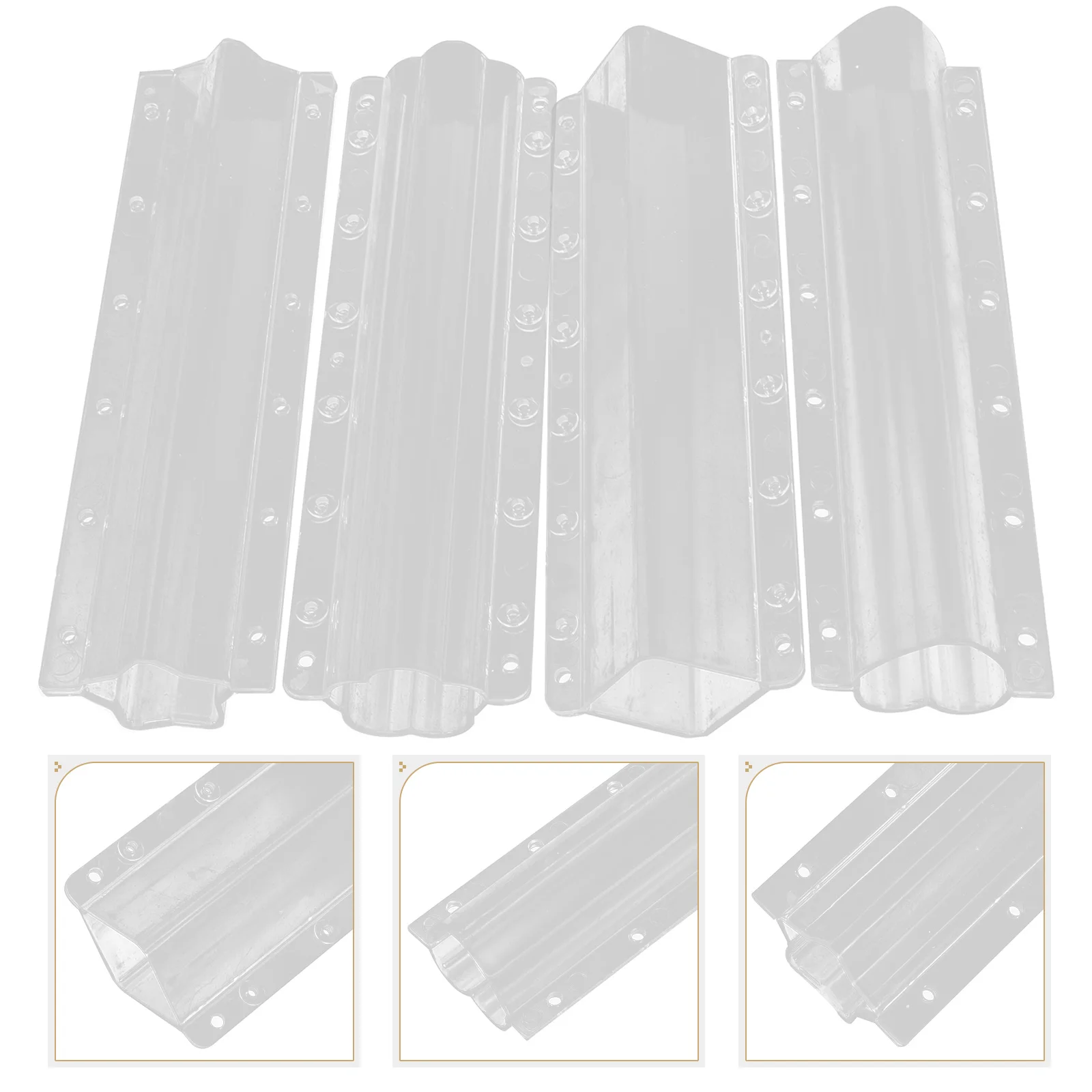 

4 Pcs Vegetable Shaping Mold for Fruits Planting Heart Star Shaped Growing Acrylic Gardening Silicone Transparent Multi Function