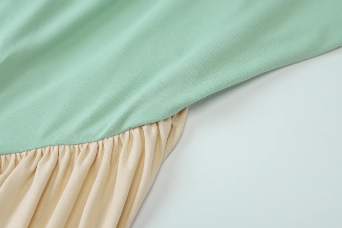 Hugcitar Damenmode, Neckholder, rückenfrei, Patchwork, gerüscht, sexy, figurbetontes Maxikleid, Sommer, neuer Trend, Kleidung, Strand, Urlaub, Party – Detail 7