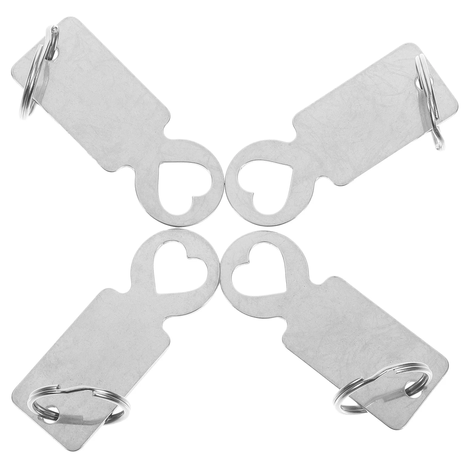 Token per carrello da 4 pezzi per portachiavi per la spesa con piccolo carrello portatile Go Carts Forniture Strumento in acciaio inossidabile