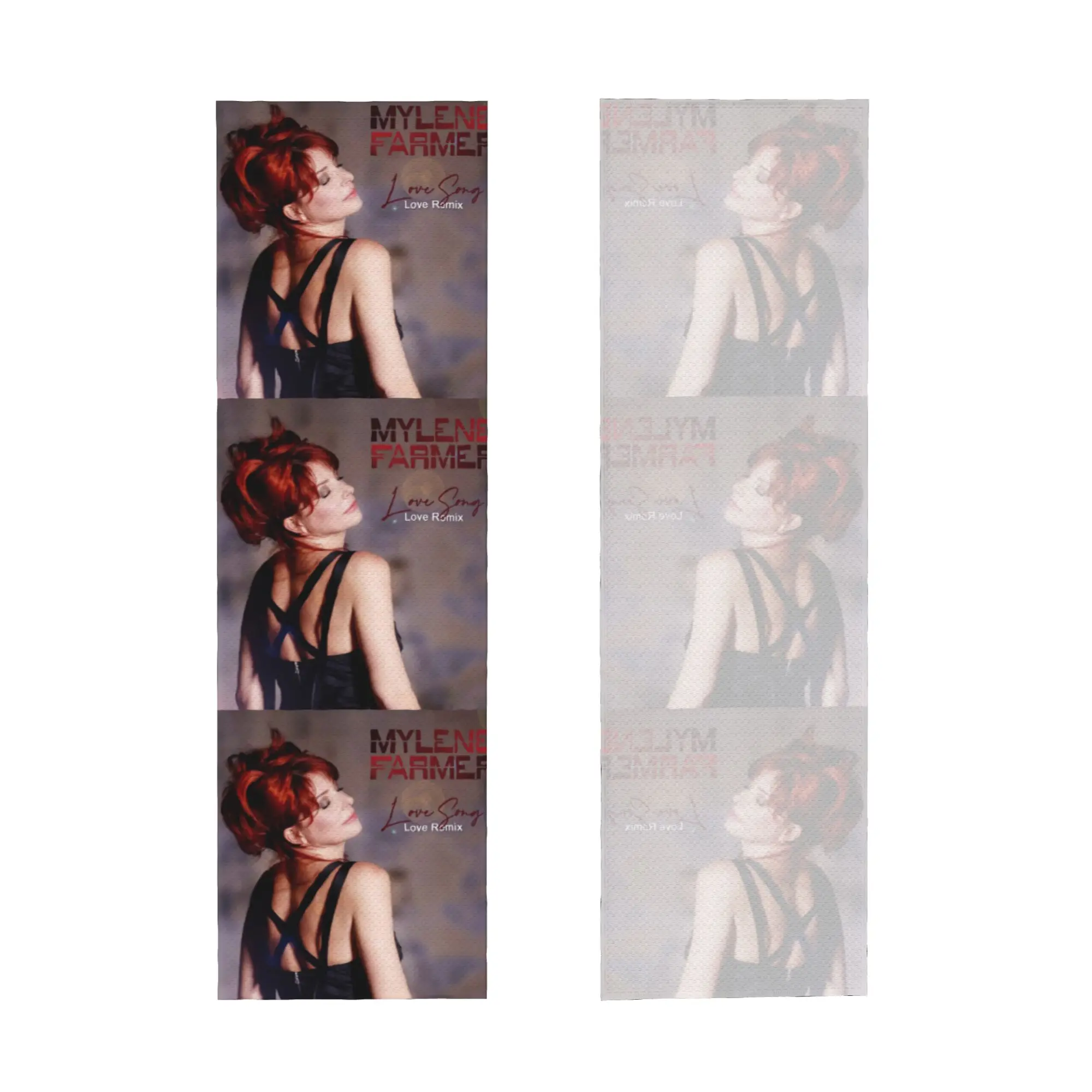 Cold Exercise Towel Beautiful Mylene Farmer Beach Sports Yoga Towel Swimming Camping Towel Refreshing Sports Scarf Face Towels