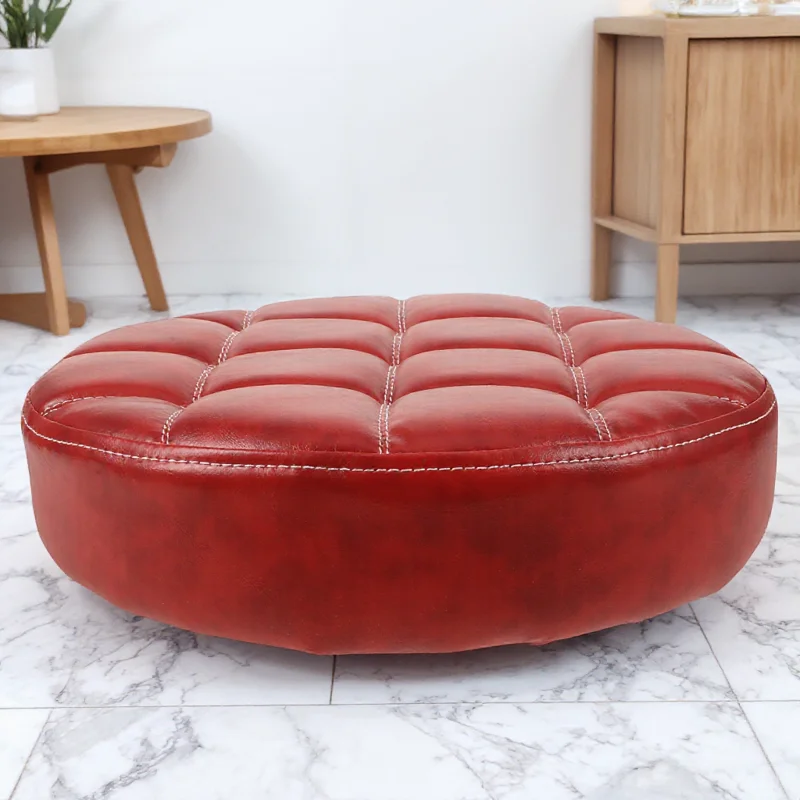 

Round Chair Seating Accessories Soft Pu Foam Seat Stool Replacement Chairs Wood Easy Clean Long Lasting