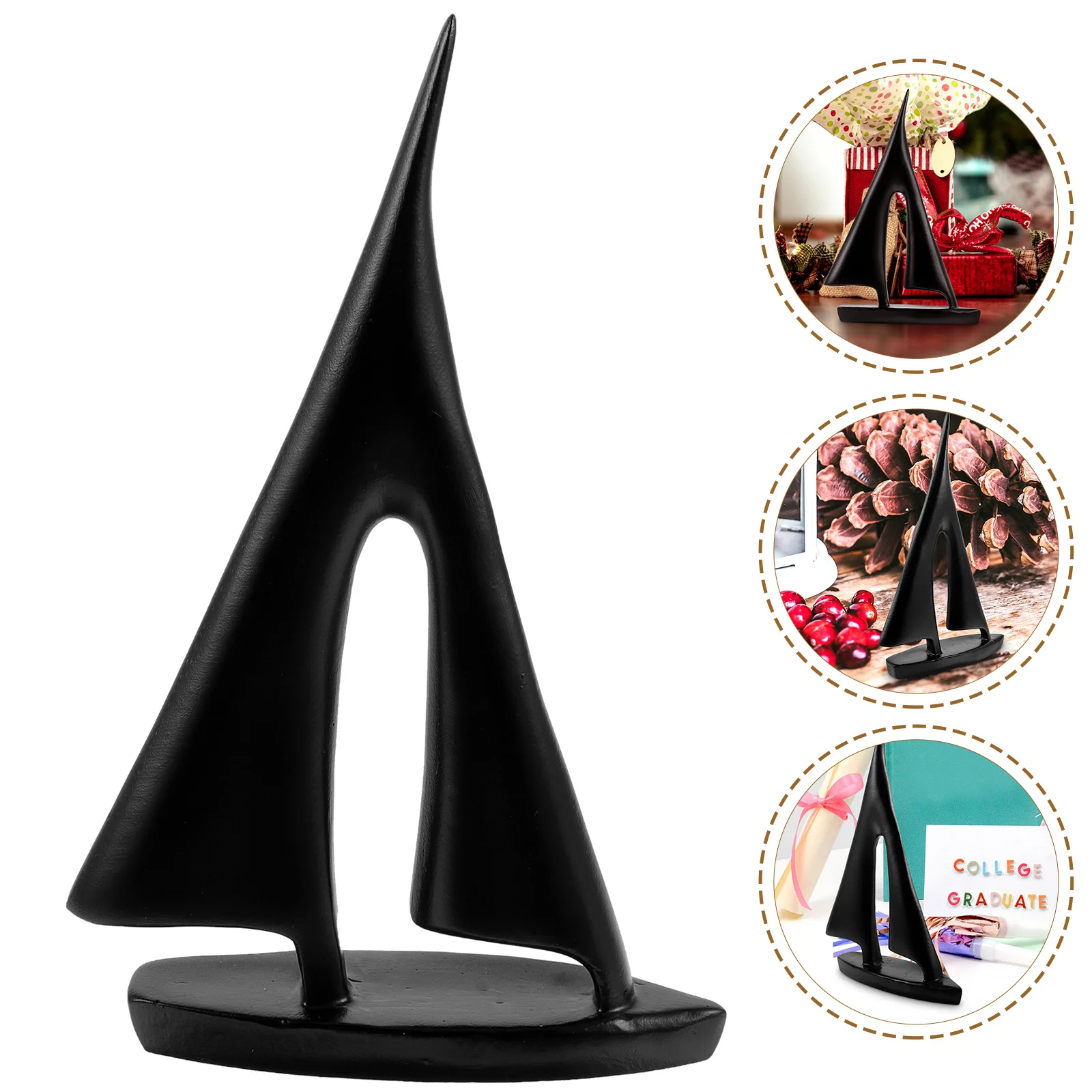 

Resin Elegant Decor Bedroom Office Resin Desktop Bedroom Sailboat Decor Adornment Craft Sailboat Interior Decoration