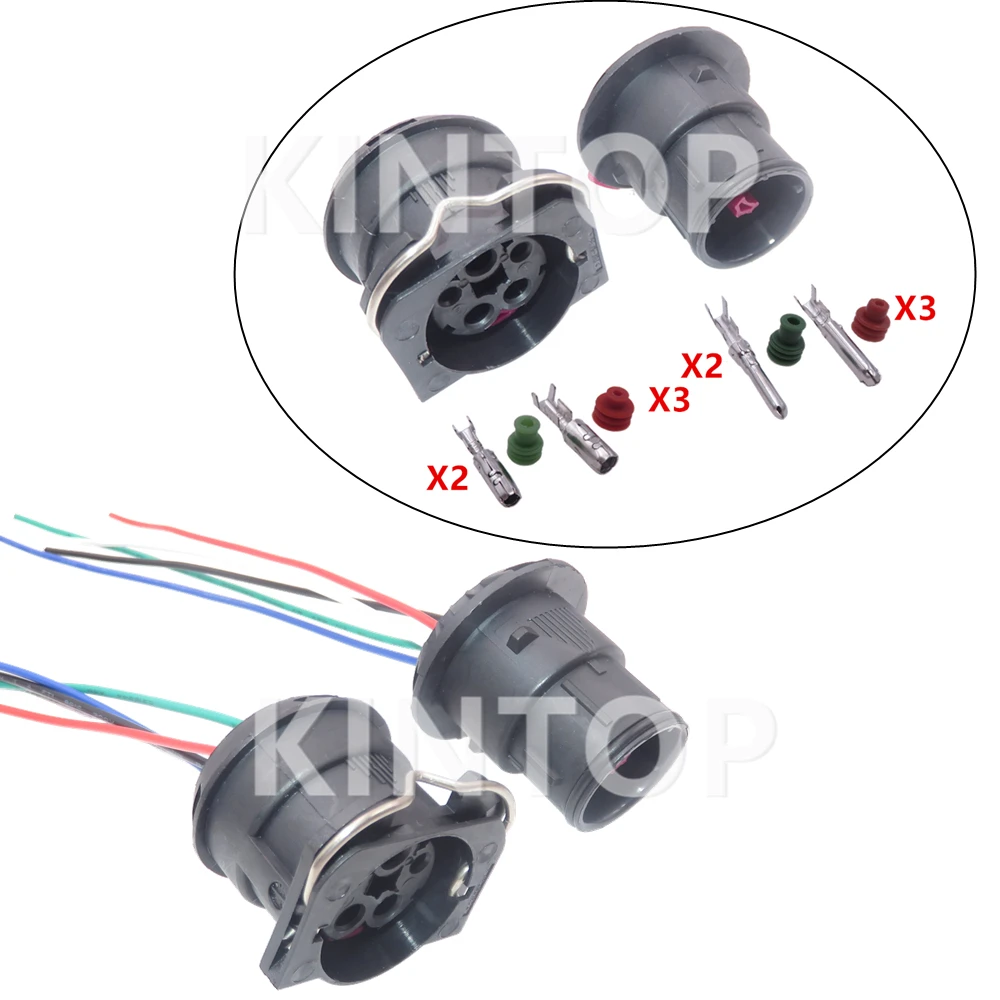 1 Set 5 Pins Auto Starter Plastic Housing Waterproof Plug With Wires Automotive Composite Connector Car Wire Harness Socket