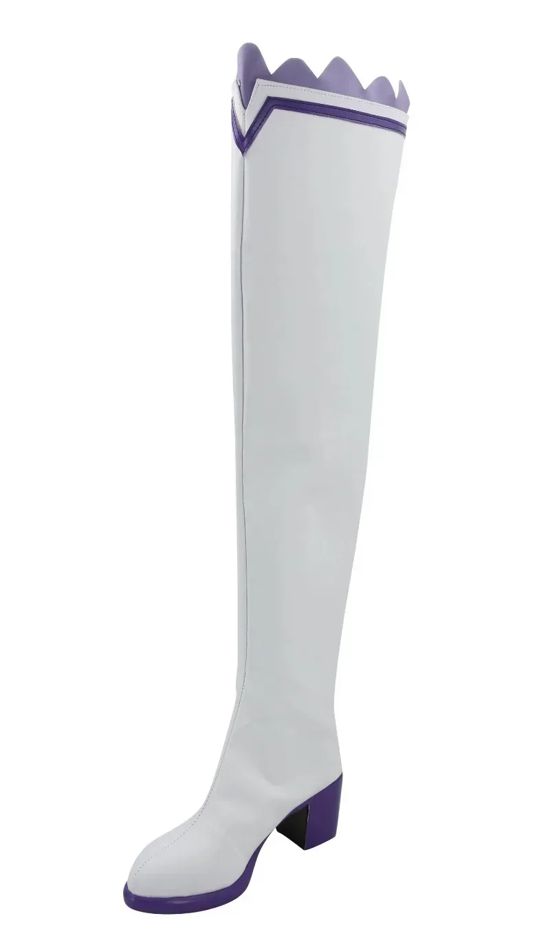 Re:ゼロから始める異世界生活 エミリア コスプレシューズ アニメコス ロングブーツ コミックエミリア コスプレ衣装 小道具シューズ コン・ハロウィンパーティー用 女性男性向け