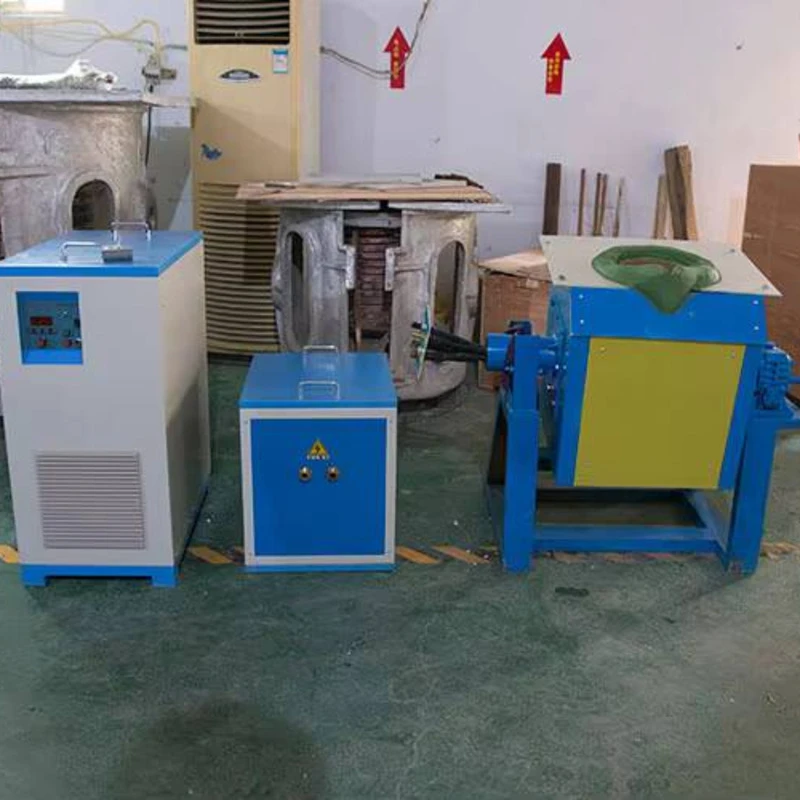 Electric Induction Melting Furnace For Copper 40-120Kg Capacity 90KW Power 1800 Working Temperature