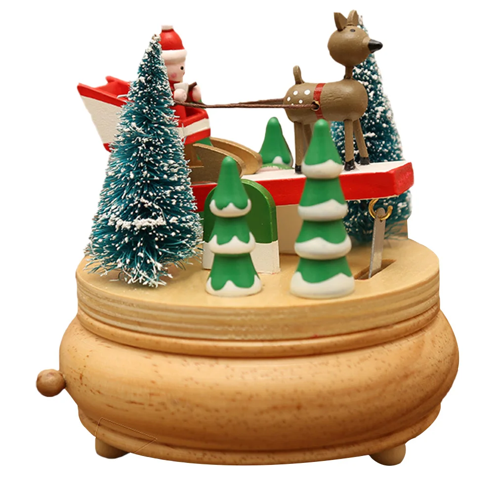 

Music Box Decoration Christmas Gift Accessory Table Ornament Dinner Decorate Lovely Adornment