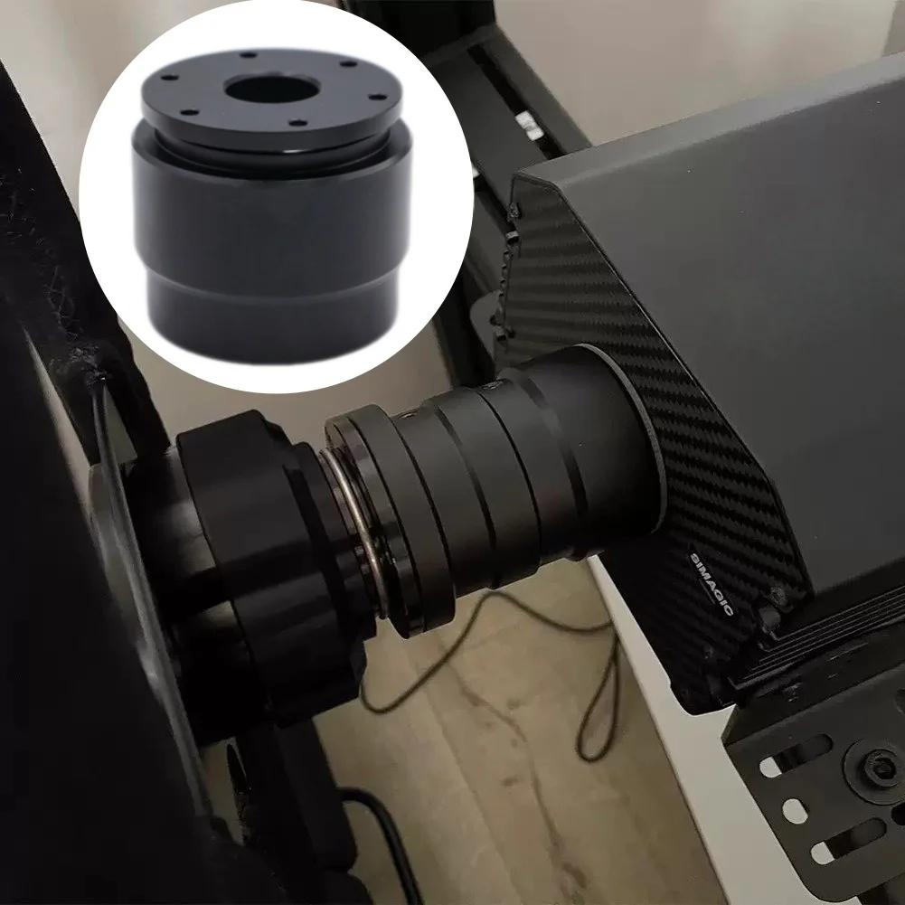 55mm Adapter Quick Release for MOZA TURN Direct Drive Simulator Steering Wheel Aluminum Alloy 6 Hole Stable Performance
