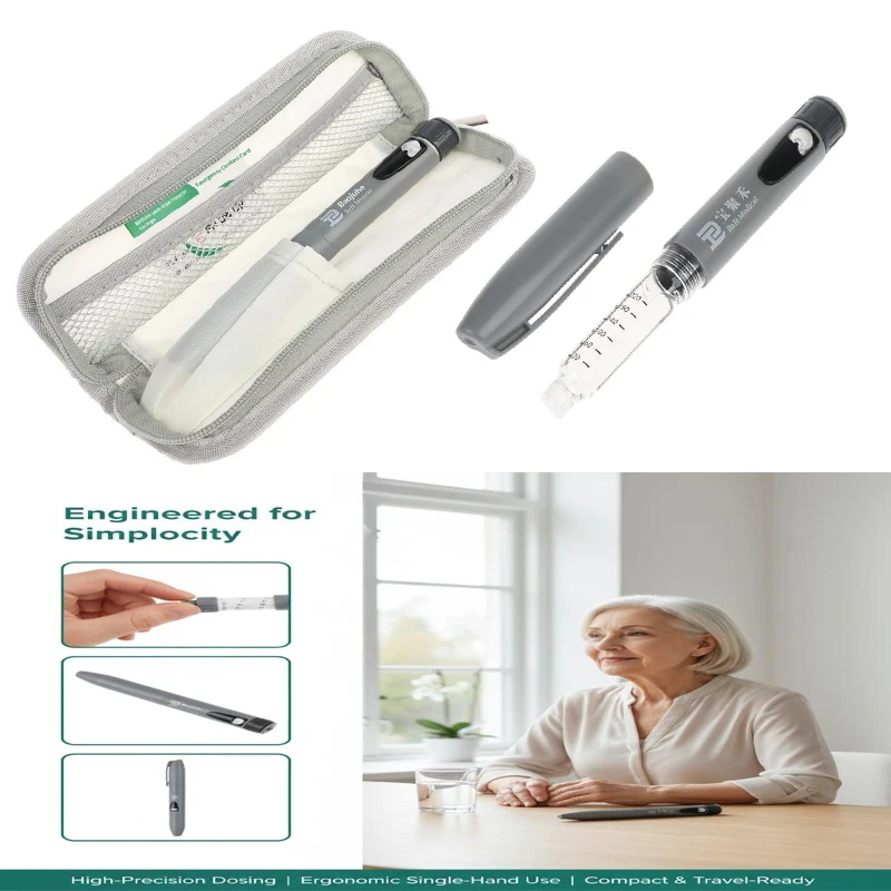 

1Pack Insulin Automatic Injector Insulin Pen 3ml Suitable For Injection With Storage Bag Reusable Peptide Pen Injector Injection