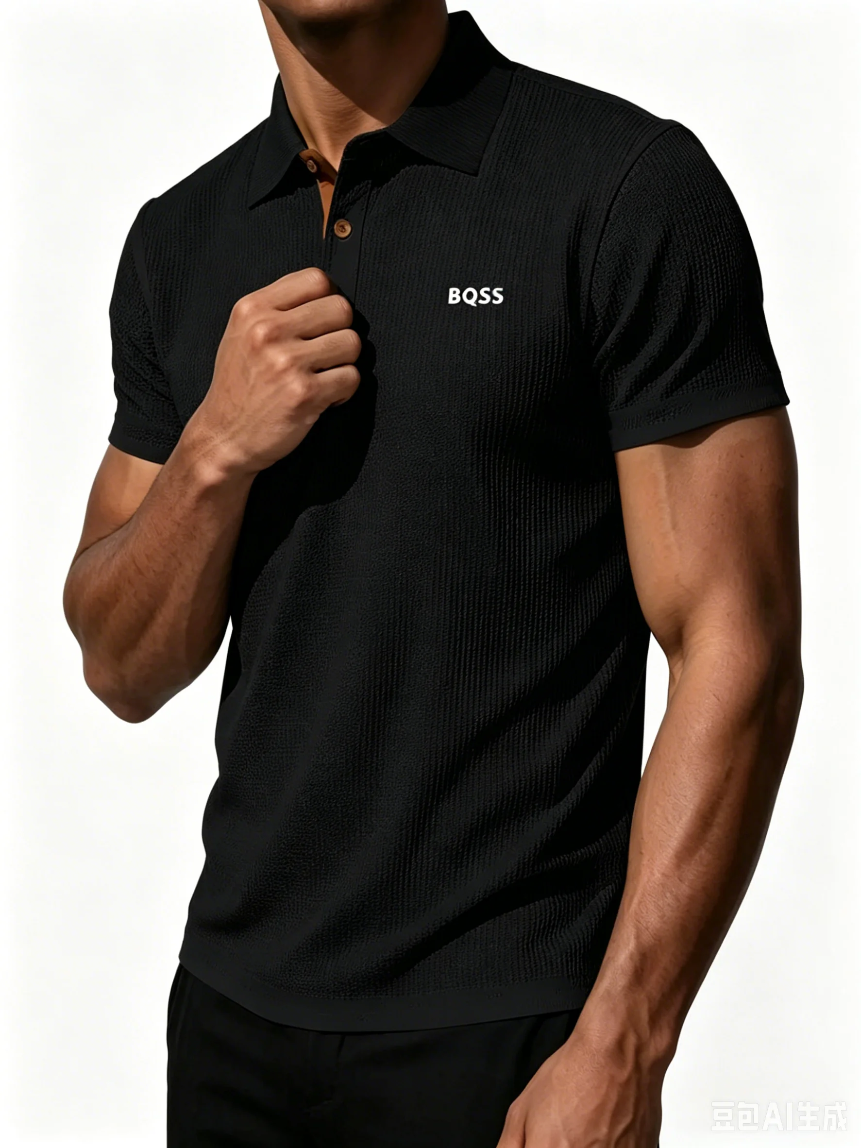 Prana Men's Waffle Textured Knit Short Sleeve Polo Shirt, Breathable Slim Fit Casual Business Golf Athletic Daily Tops for Men