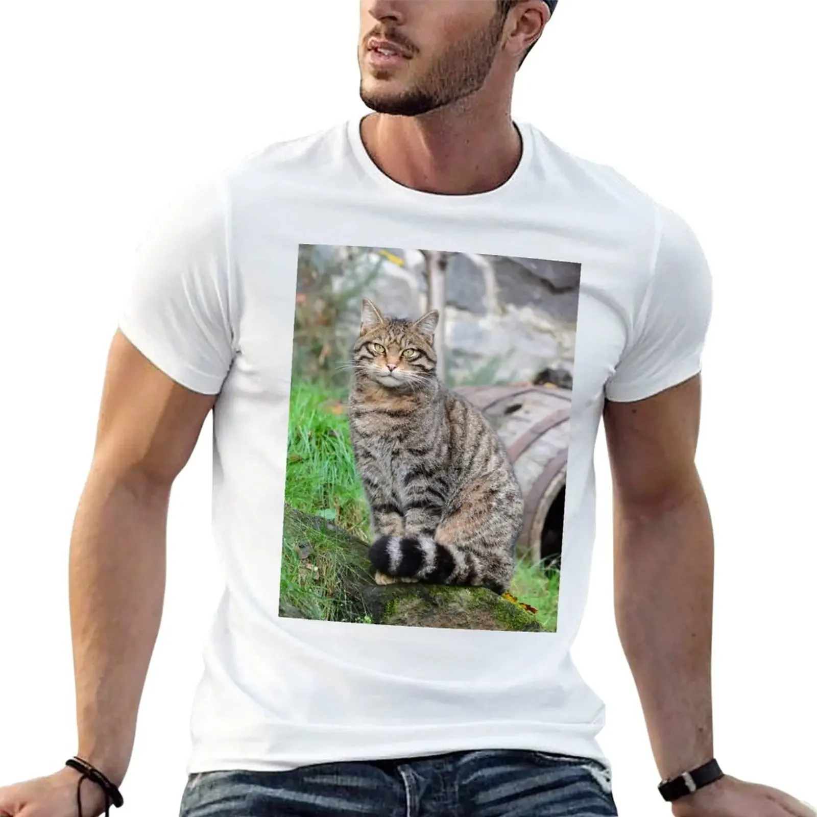 Stunning Highland Tiger (Scottish Wildcat) T-Shirt hippie clothes sublime vintage mens cotton t shirts