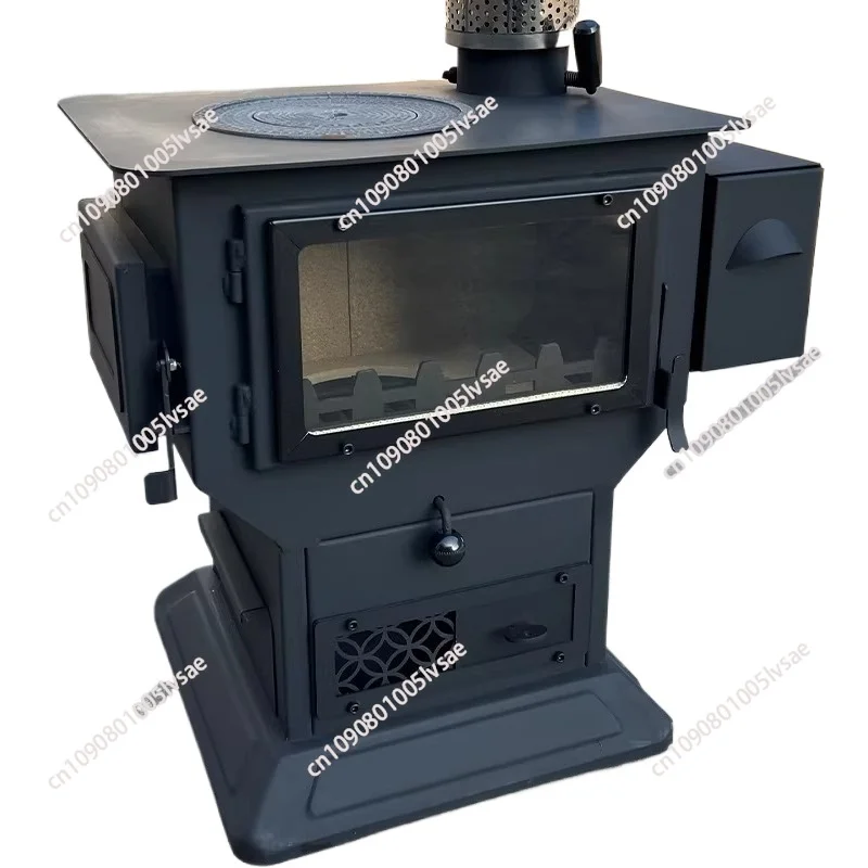Real fire fireplace Golden torch Firewood   Winter heating stove Rural indoor smokeless firewood and coal dual-purpose stove