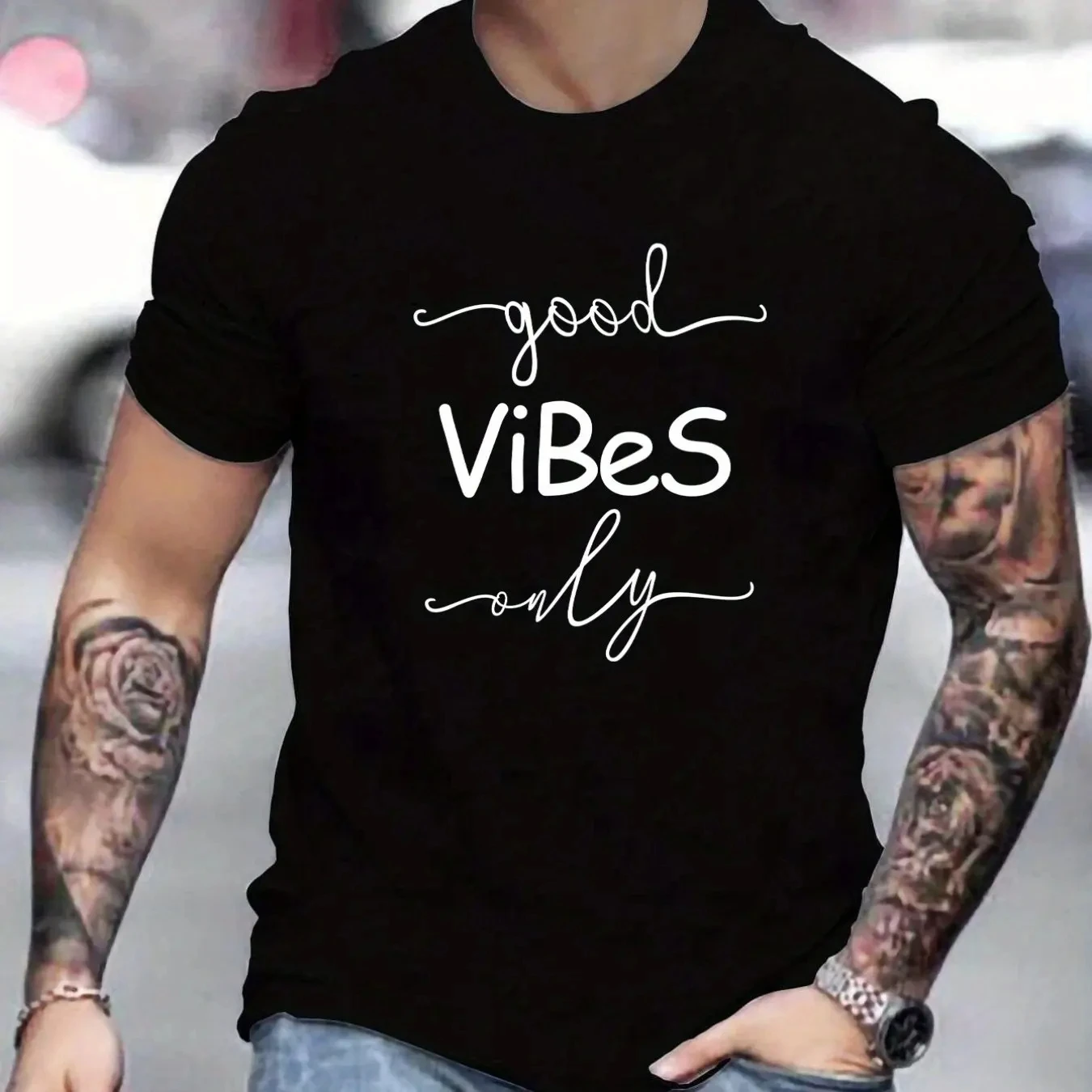 Good Vibes Only T shirt Rasta Reggae Roots Clothing New Fashion Men's Summer Loose Fit 100 Cotton Printed T-shirt Tops 42321