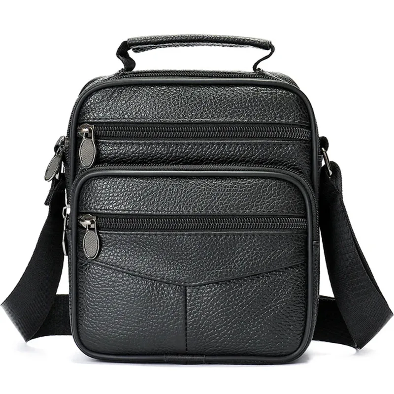 

Small Men's Shoulder Bag Genuine Leather Handbag Male Crossbody Bag Form Men Briefcase Messenger Bags Bolso Hombre sling bag