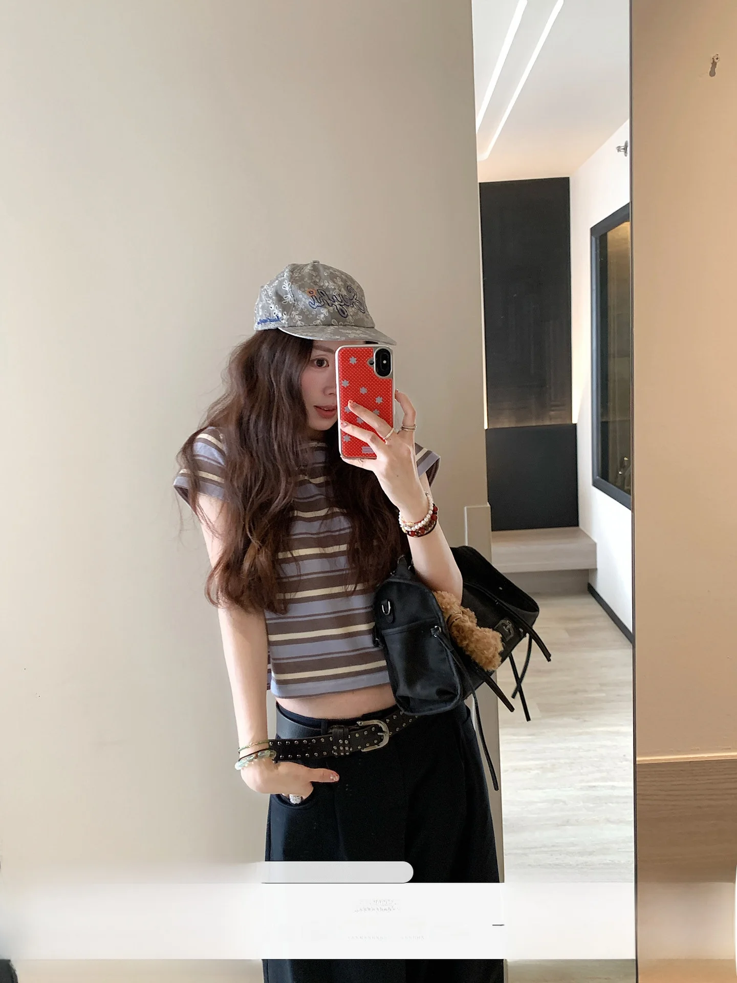 

Женская футболка в стиле ретро, приталенная, в полоску, с коротким рукавом и круглым вырезом, весенняя дизайнерская модель, топ Stberry Jump