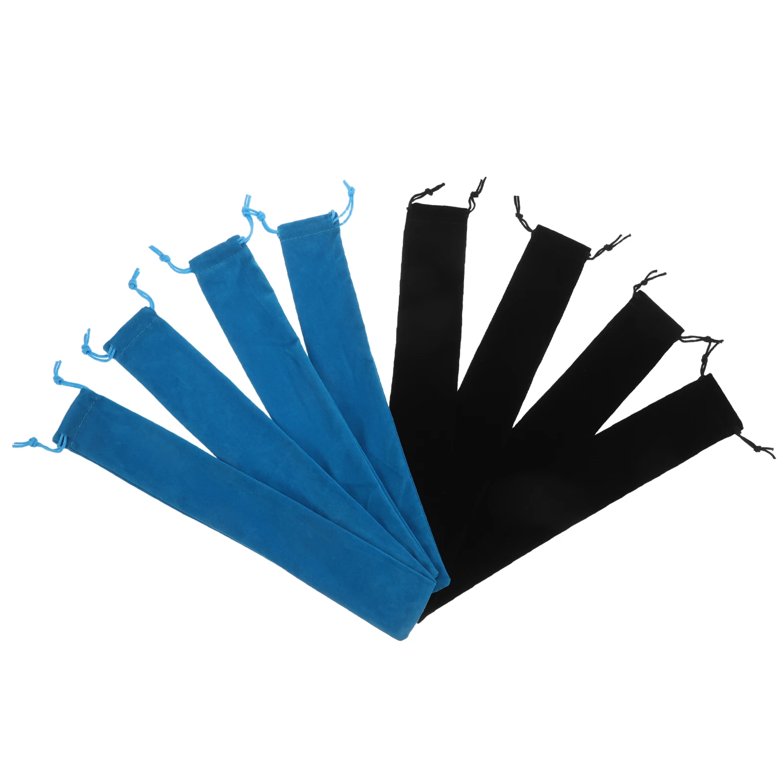 

8pcs Musical Instrument Storage Bags Flute Recorder Clarinet Harmonica Carry Drawstring Pouch Durable Protection For Travel