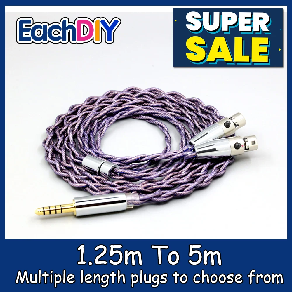 

Type2 1.8mm 140 cores litz 7N OCC Headphone Earphone Cable For HEDD Air Motion Transformer HEDDphone ONE LN007872