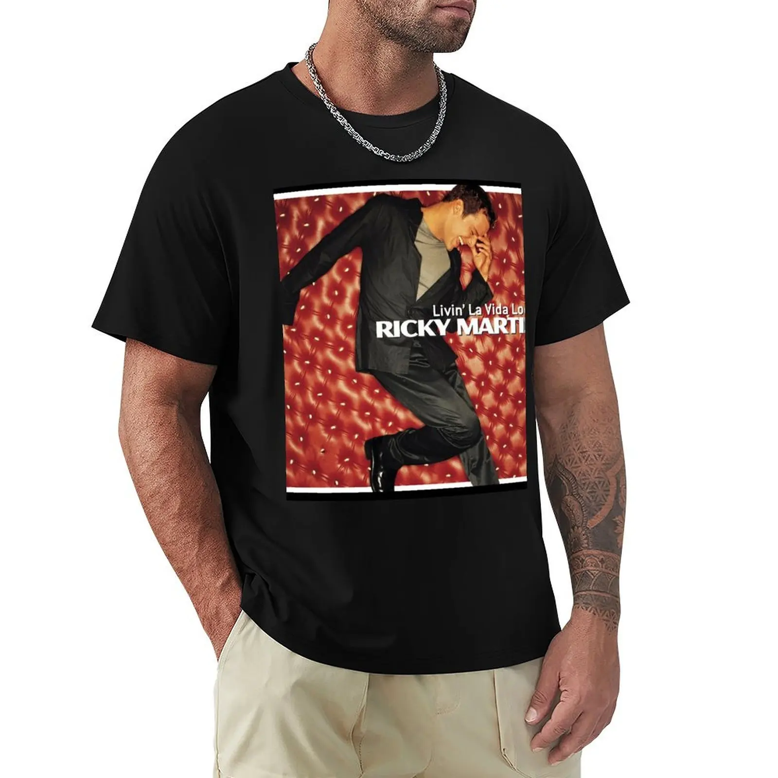 

Livin la vida loca T-Shirt Funny t-shirt gifts for boyfriend black t-shirts for men