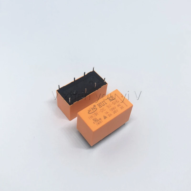 10PCS/Lot 100%New Original HK19F-DC5V-SHG 1A 125VAC 2A 30VDC HK19F 5V Miniature electromagnetic signal relay