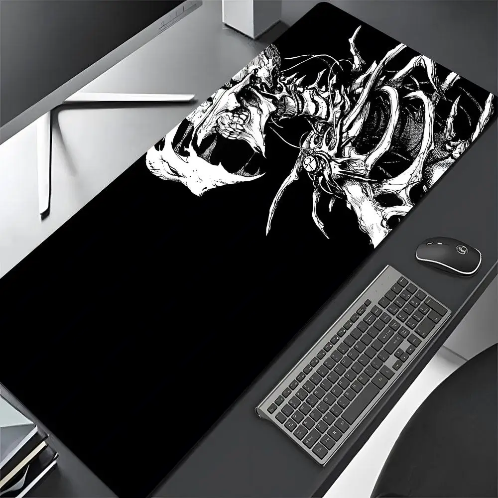 Demonic Satanic Scary Skull Mouse Pad diy customization xxxl Gamer  Large Mouse Mat Natural Rubber Desk Rug PC Desk Mats Design
