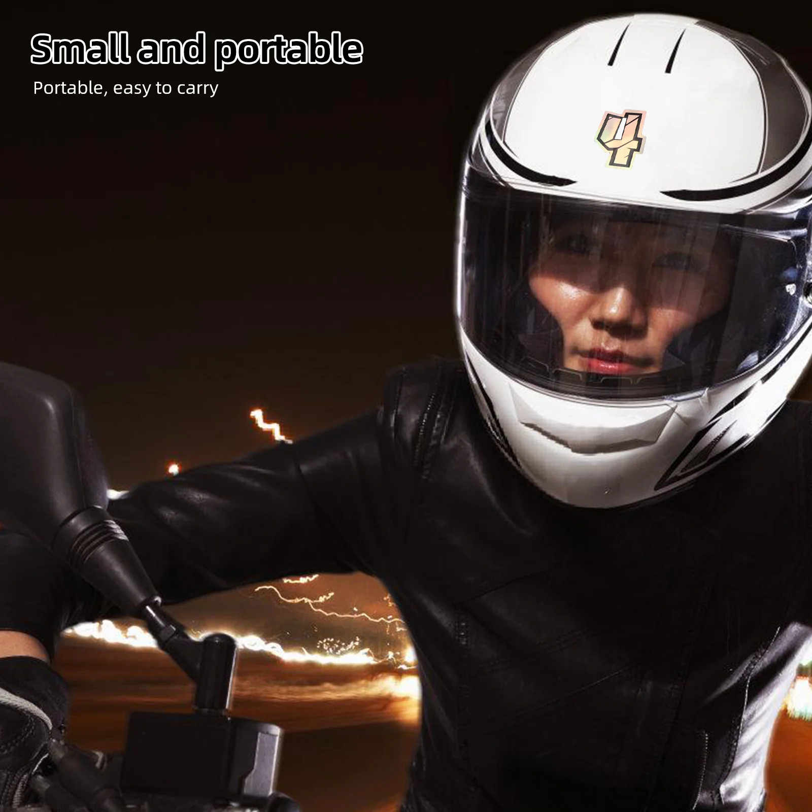 

0-9 Holographic Waterproof Reflective Number Stickers for Motorcycle Sports Gear Decals Self Adhesive Easy Apply