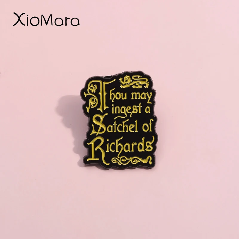 Magic Spells Enamel Pins Classic Movie Lines From Wizard Books Sequel Brooches Lapel Badges Thrilling Diablo Jewelry Fans Gift