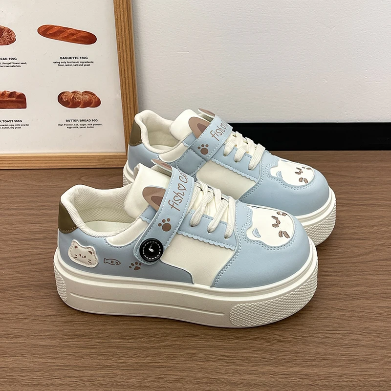 New Platform Sneakers Women's  Sports Shoes  Trainers Teen Girls Chunky Athletic Shoes Woman