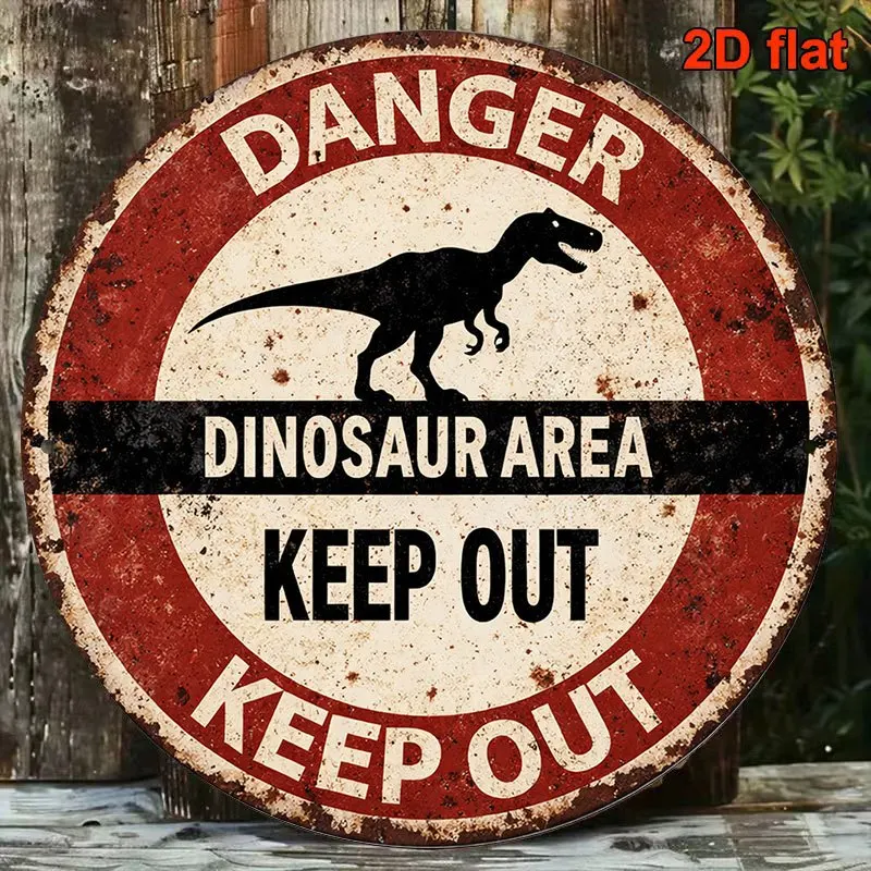 2D Flat, 2D Flat Round Wooden Sign, Vintage 