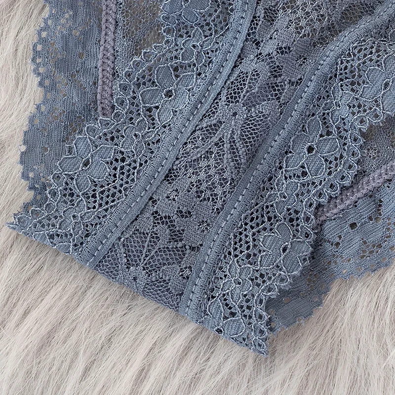 Sexy Lace Panties Women Low-waist Floral Underwear Hollow Out Breathable Underpants Female Transparent Lingerie