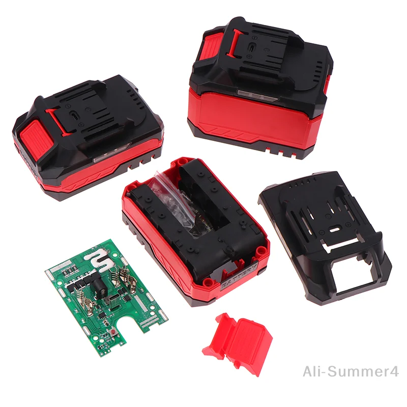 5/10/15*18650 21V 100A Power Tool Accessories Li-ion Battery Case For Mak BMS Box Charging PCBA Holder LED Power Display 4Mos