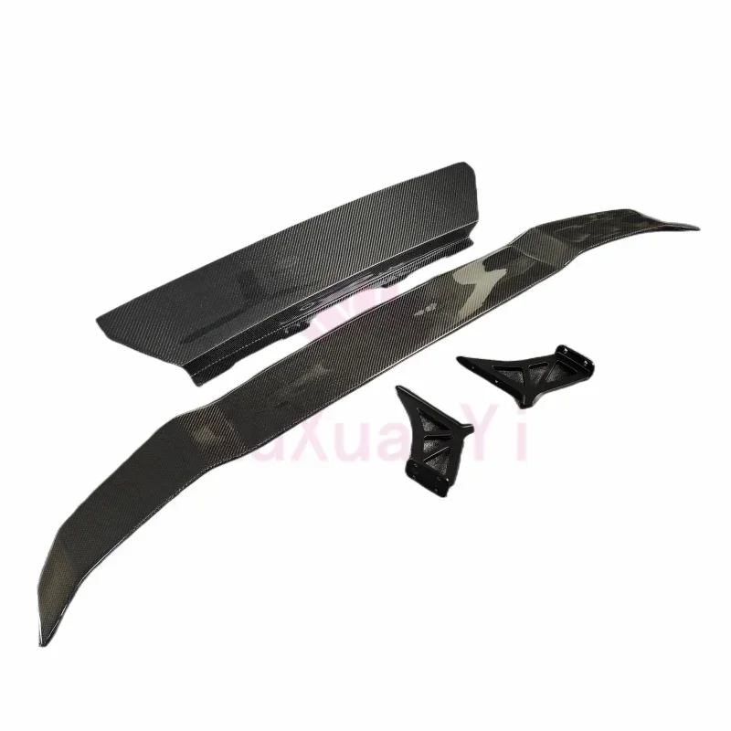 Dry carbon fiber luggage compartment lip spoiler fender kit for Lamborghini Huracan LP610 LP580 2014-2018 V style sedan