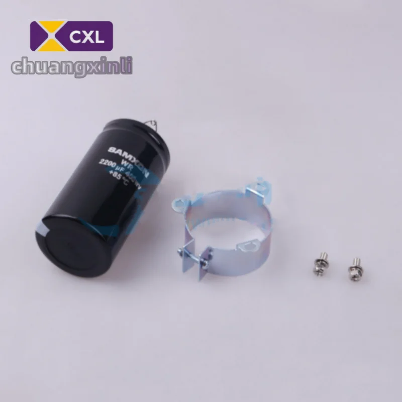 1 PCS / LOT EWR228M2GS1L05 bolt type aluminum electrolytic capacitor 2200 uF ± 20% 400V 3 sets of two screws