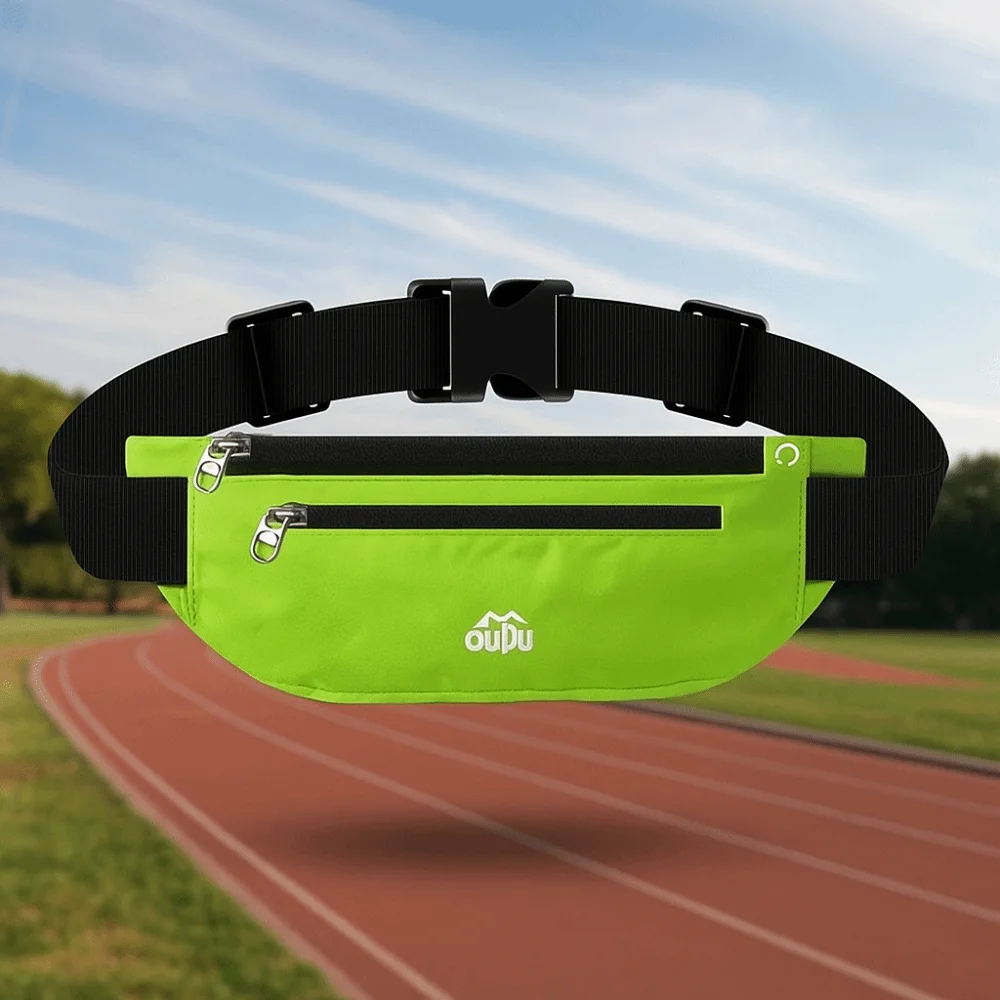 Ultra-Thin Sport Mobile Waist Bag High Elastic Multifunctional Running Waist Bag Breathable Close Fitting Sports Phone Bag