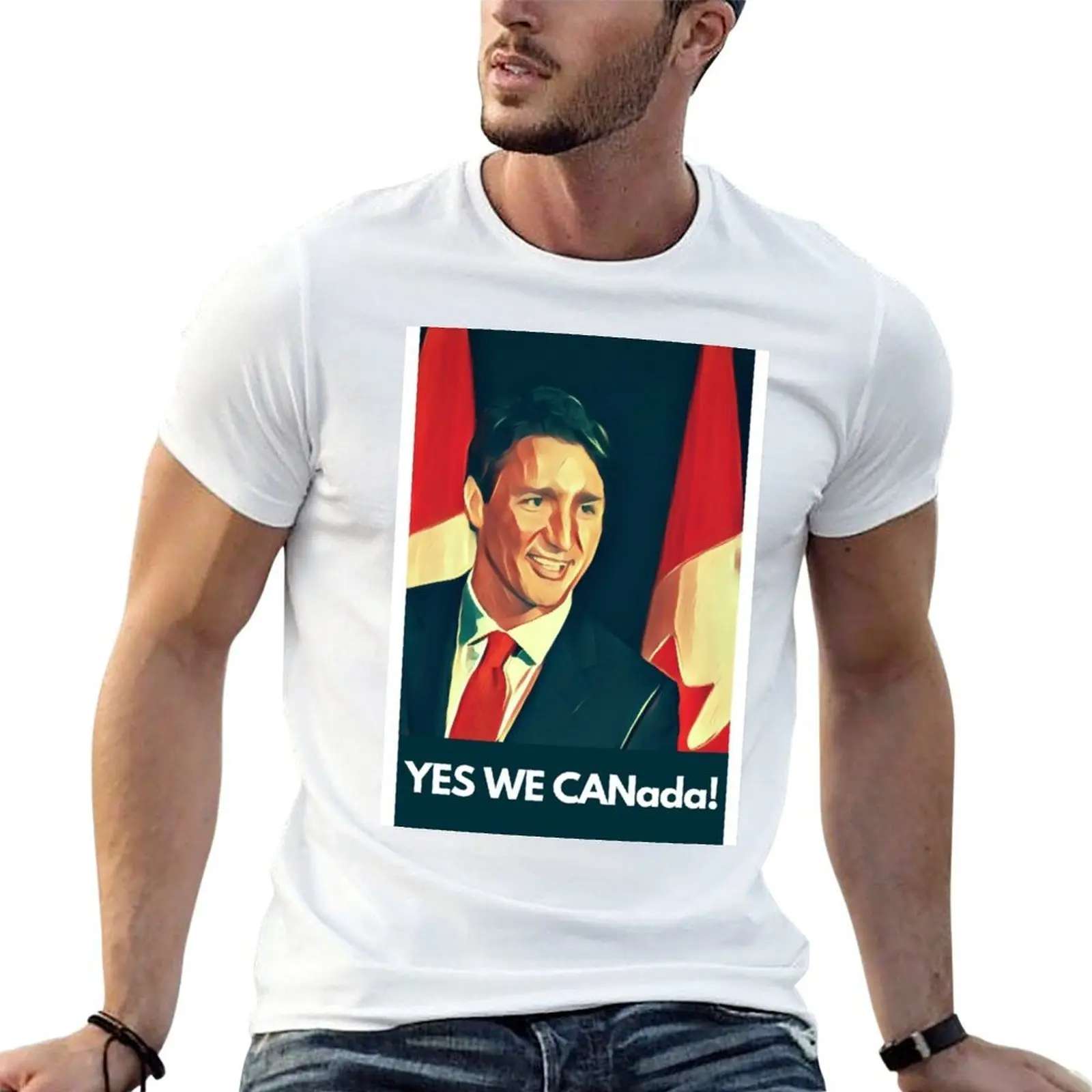 

Yes We Canada! T-Shirt anime t shirts oversize t shirts for man pack cotton T-Shirt