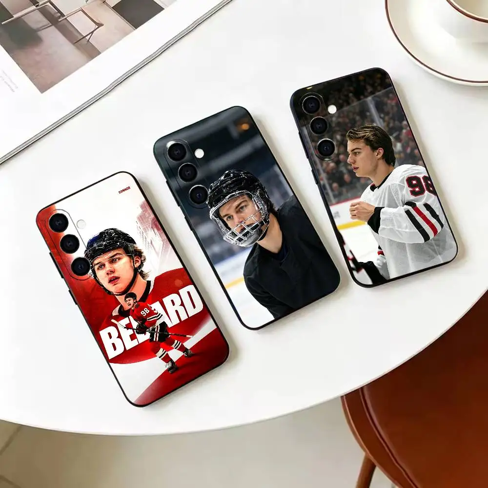 ice hockey prodigy C-Connor B-Bedard 11 Black Soft Silicone Phone Case For Samsung Galaxy A71 A72 A73 A51 & Other Related Models