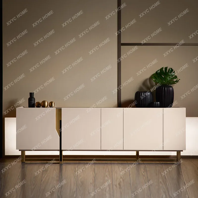 

BSolid wood TV cabinet Post-modern small apartment living room household locker Home decoration cabinet