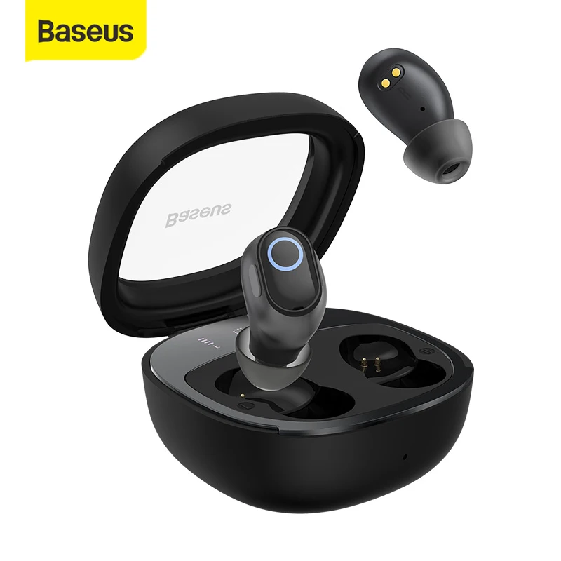 Baseus WM02 Plus Earbuds Sem Fio Bluetooth 5.3 Fones De Ouvido Display Digital LED Fones De Ouvido Touch Control headset Desgast