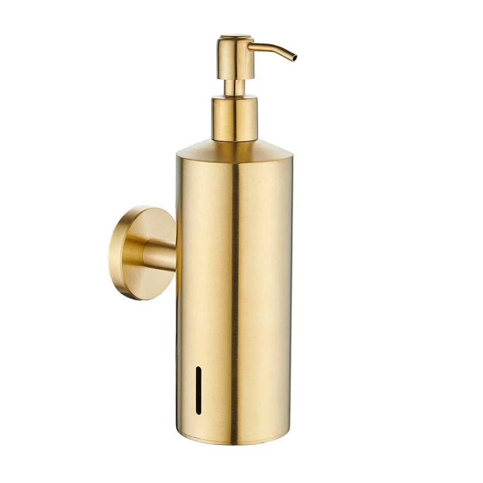 Wall-mounted soap dispenser 304 stainless steel empty bottle pressing large capacity 500ML hand sanitizer bottle