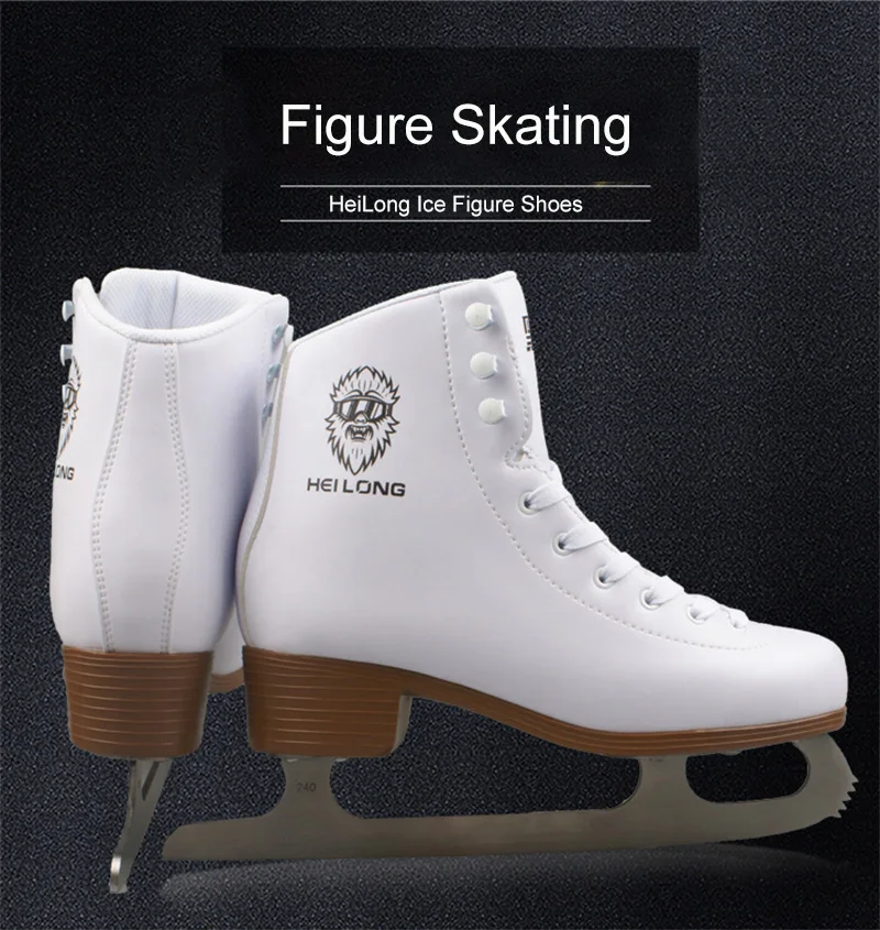 Original Black Dragon Figure Skating Shoes Adult Child Professional Ice Skates Stainless Steel Figure Ice Knife Skating Shoes